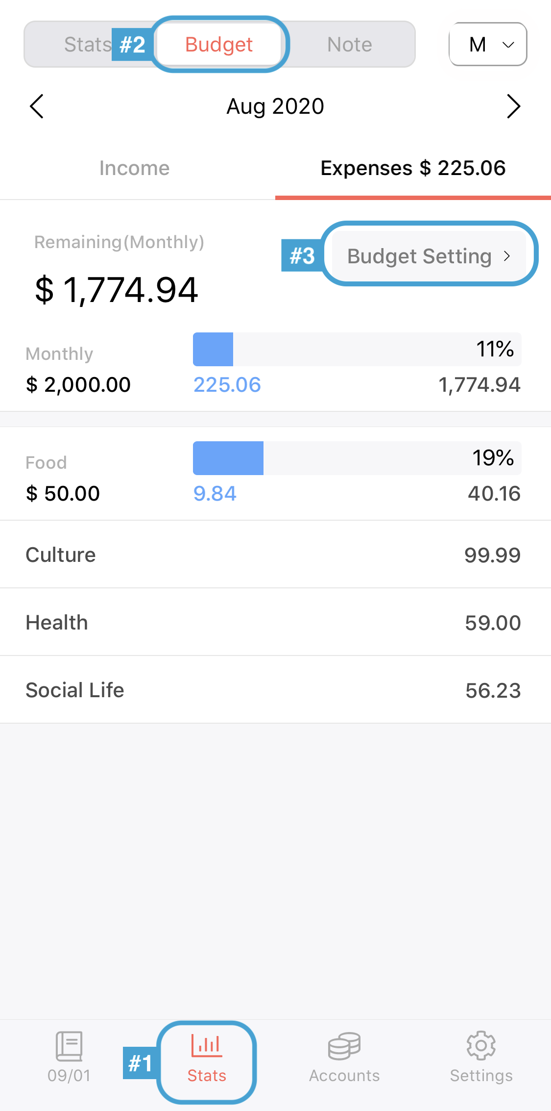 How to set up budgets Money Manager Help Center