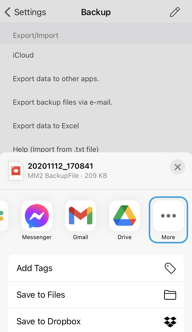 Import, Export, and Backup Data